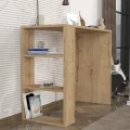 Γραφείο εργασίας Netenia Megapap χρώμα sapphire oak 90x40x74εκ.