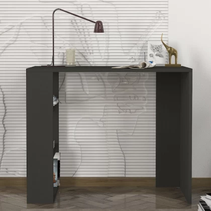 Γραφείο εργασίας Netenia Megapap χρώμα ανθρακί 90x40x74εκ. Γραφείο εργασίας Netenia Megapap χρώμα ανθρακί 90x40x74εκ.