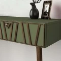 Κονσόλα επιτοίχια Forest Megapap χρώμα λαδί - καρυδί 120x35x89,3εκ.