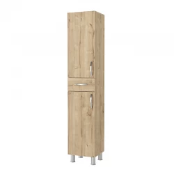 Ντουλάπι κουζίνας - μπάνιου Selina Megapap χρώμα sapphire oak 35x31x179εκ.