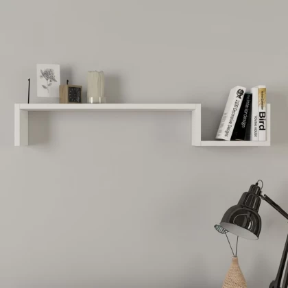 Ραφιέρα τοίχου Happy Megapap χρώμα λευκό 87,4x14,5x14,5εκ. Ραφιέρα τοίχου Happy Megapap χρώμα λευκό 87,4x14,5x14,5εκ.