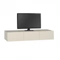 Έπιπλο τηλεόρασης επιτοίχιο Damla Megapap με LED χρώμα sandstone 180x29,5x29,5εκ.