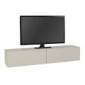 Έπιπλο τηλεόρασης επιτοίχιο Aristo Megapap με LED χρώμα sandstone 135x31,6x25εκ.