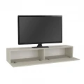 Έπιπλο τηλεόρασης επιτοίχιο Aristo Megapap με LED χρώμα sandstone 135x31,6x25εκ.