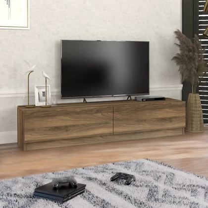 Έπιπλο τηλεόρασης Ahenk Megapap χρώμα καρυδί 160x31,3x32,9εκ. Έπιπλο τηλεόρασης Ahenk Megapap χρώμα καρυδί 160x31,3x32,9εκ.