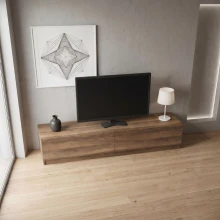 Έπιπλο τηλεόρασης Ahenk Megapap χρώμα καρυδί 160x31,3x32,9εκ.