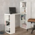 Γραφείο εργασίας πολυμορφικό Last Megapap χρώμα λευκό 119x44,7x123εκ.