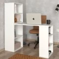 Γραφείο εργασίας πολυμορφικό Last Megapap χρώμα λευκό 119x44,7x123εκ.