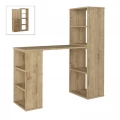 Γραφείο εργασίας πολυμορφικό Last Megapap χρώμα sapphire oak 119x44,7x123εκ.