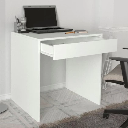 Γραφείο εργασίας Mida Megapap χρώμα λευκό 72x60x73,8εκ. Γραφείο εργασίας Mida Megapap χρώμα λευκό 72x60x73,8εκ.