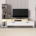 Σύνθεση τηλεόρασης Simal Megapap από μελαμίνη με LED χρώμα λευκό - cordoba 168,2x31,3x120εκ. Σύνθεση τηλεόρασης Simal Megapap από μελαμίνη με LED χρώμα λευκό - cordoba 168,2x31,3x120εκ.