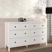 Συρταριέρα - Μπουφές Sabina Megapap χρώμα λευκό 160x50x96εκ.