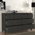 Συρταριέρα - Μπουφές Sabina Megapap χρώμα ανθρακί 160x50x96εκ. Συρταριέρα - Μπουφές Sabina Megapap χρώμα ανθρακί 160x50x96εκ.
