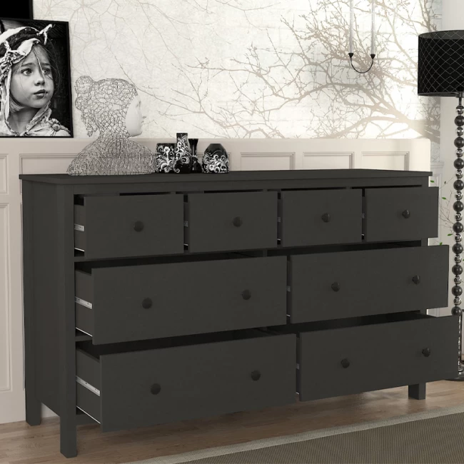 Συρταριέρα - Μπουφές Sabina Megapap χρώμα ανθρακί 160x50x96εκ. Συρταριέρα - Μπουφές Sabina Megapap χρώμα ανθρακί 160x50x96εκ.