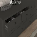 Συρταριέρα - Μπουφές Sabina Megapap χρώμα ανθρακί 160x50x96εκ. Συρταριέρα - Μπουφές Sabina Megapap χρώμα ανθρακί 160x50x96εκ.