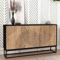 Μπουφές Themis Megapap χρώμα μαύρο - sapphire oak 150x35x83,6εκ. Μπουφές Themis Megapap χρώμα μαύρο - sapphire oak 150x35x83,6εκ.