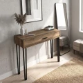 Κονσόλα Rochel Megapap χρώμα καρυδί 120x35x89,8εκ.