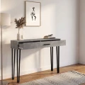 Κονσόλα Rochel Megapap χρώμα γκρι σκυροδέματος 120x35x89,8εκ.