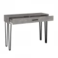 Κονσόλα Rochel Megapap χρώμα γκρι σκυροδέματος 120x35x89,8εκ.