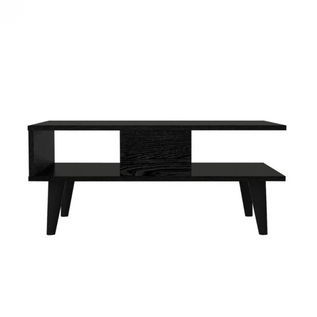 Τραπεζάκι σαλονιού Andros Megapap χρώμα sencron black 90x54x39,6εκ.