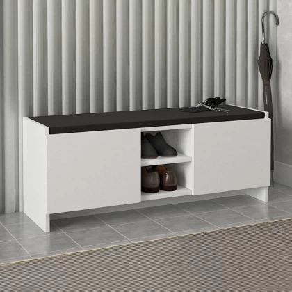 Παπουτσοθήκη Verly Megapap χρώμα λευκό 110x33,2x43εκ. Παπουτσοθήκη Verly Megapap χρώμα λευκό 110x33,2x43εκ.