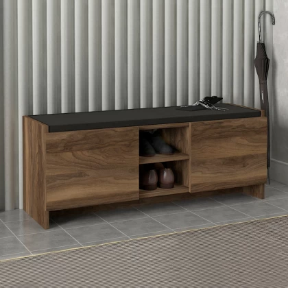 Παπουτσοθήκη Verly Megapap χρώμα καρυδί 110x33,2x43εκ. Παπουτσοθήκη Verly Megapap χρώμα καρυδί 110x33,2x43εκ.