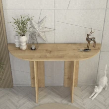Κονσόλα Cortado Megapap χρώμα sapphire oak 120x35x75εκ.