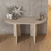 Κονσόλα Cortado Megapap χρώμα travertine 120x35x75εκ.