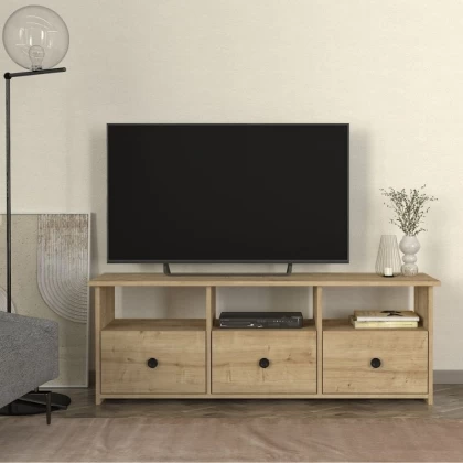 Έπιπλο τηλεόρασης Mahen Megapap χρώμα sapphire oak 140x35x49,8εκ. Έπιπλο τηλεόρασης Mahen Megapap χρώμα sapphire oak 140x35x49,8εκ.
