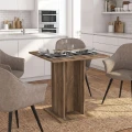 Τραπέζι Allos Megapap χρώμα καρυδί 75x75x77εκ.