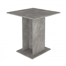 Τραπέζι Allos Megapap χρώμα γκρι σκυροδέματος 75x75x77εκ.