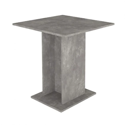 Τραπέζι Allos Megapap χρώμα γκρι σκυροδέματος 75x75x77εκ.