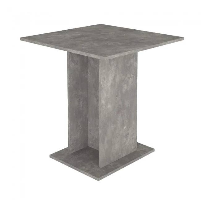 Τραπέζι Allos Megapap χρώμα γκρι σκυροδέματος 75x75x77εκ.
