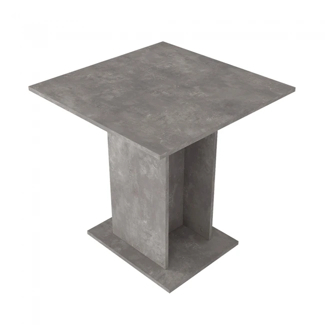 Τραπέζι Allos Megapap χρώμα γκρι σκυροδέματος 75x75x77εκ.