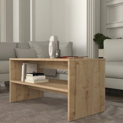 Τραπεζάκι σαλονιού Eleva Megapap χρώμα sapphire oak 90x44,6x46,4εκ. Τραπεζάκι σαλονιού Eleva Megapap χρώμα sapphire oak 90x44,6x46,4εκ.