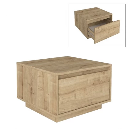 Τραπεζάκι σαλονιού Pura Megapap χρώμα sapphire oak 60x60x40εκ. Τραπεζάκι σαλονιού Pura Megapap χρώμα sapphire oak 60x60x40εκ.