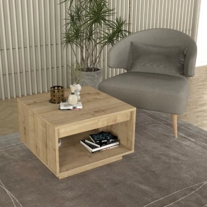 Τραπεζάκι σαλονιού Onda Megapap χρώμα sapphire oak 60x60x40εκ. Τραπεζάκι σαλονιού Onda Megapap χρώμα sapphire oak 60x60x40εκ.