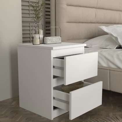 Κομοδίνο Breve Megapap χρώμα λευκό 39,8x41,8x55εκ. Κομοδίνο Breve Megapap χρώμα λευκό 39,8x41,8x55εκ.