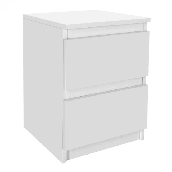 Κομοδίνο Breve Megapap χρώμα λευκό 39,8x41,8x55εκ.
