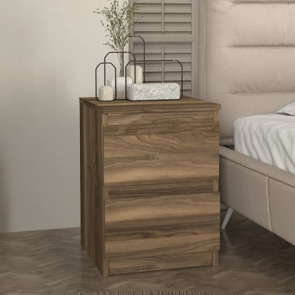 Κομοδίνο Breve Megapap χρώμα καρυδί 39,8x41,8x55εκ. Κομοδίνο Breve Megapap χρώμα καρυδί 39,8x41,8x55εκ.