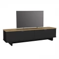 Έπιπλο τηλεόρασης Bohema Megapap χρώμα μαύρο - sepet oak 180x47x45,6εκ.