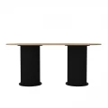 Τραπέζι Bohema Megapap χρώμα μαύρο - sepet oak 180x90x77,7εκ.