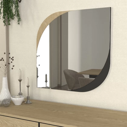 Καθρέπτης τοίχου Lava Μegapap χρώμα rota oak - ανθρακί 70x2,2x70εκ. Καθρέπτης τοίχου Lava Μegapap χρώμα rota oak - ανθρακί 70x2,2x70εκ.