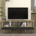 Έπιπλο τηλεόρασης Lava Megapap χρώμα rota oak - ανθρακί 150x35x51,3εκ.