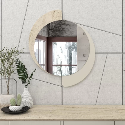 Καθρέπτης τοίχου Sevilla Μegapap χρώμα sandstone - travertine 59,2x2,2x69εκ. Καθρέπτης τοίχου Sevilla Μegapap χρώμα sandstone - travertine 59,2x2,2x69εκ.