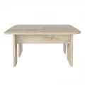 Τραπεζάκι σαλονιού σετ 2τμχ Sevilla Megapap χρώμα sandstone - travertine 75x75x37,4εκ.
