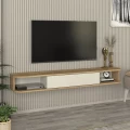 Έπιπλο τηλεόρασης επιτοίχιο Cross Megapap με LED χρώμα sepet oak - sandstone 150x29,6x19,2εκ. Έπιπλο τηλεόρασης επιτοίχιο Cross Megapap με LED χρώμα sepet oak - sandstone 150x29,6x19,2εκ.