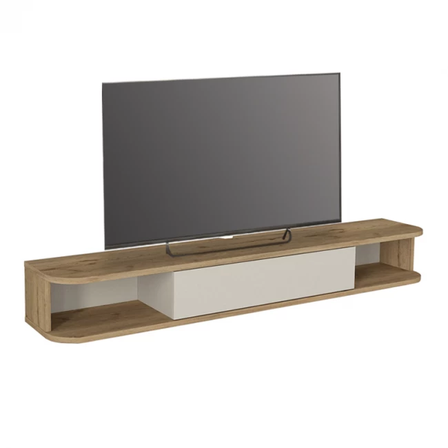Έπιπλο τηλεόρασης επιτοίχιο Cross Megapap με LED χρώμα sepet oak - sandstone 150x29,6x19,2εκ. Έπιπλο τηλεόρασης επιτοίχιο Cross Megapap με LED χρώμα sepet oak - sandstone 150x29,6x19,2εκ.