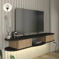 Έπιπλο τηλεόρασης επιτοίχιο Perk Megapap με LED χρώμα ανθρακί - sepet oak 150x35x19,2εκ. Έπιπλο τηλεόρασης επιτοίχιο Perk Megapap με LED χρώμα ανθρακί - sepet oak 150x35x19,2εκ.