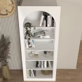 Βιβλιοθήκη Voila Megapap χρώμα λευκό 74x35x180εκ.